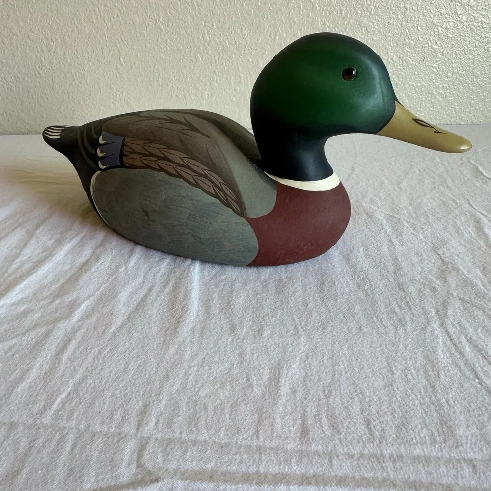 Vintage Hornick Bros Stoney Point Widgeon Duck Decoy Signed Raymond Hornick 1981